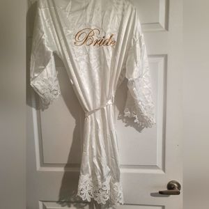 Bride silk robe. Brand new without tags.